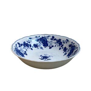Royal Meissen Blue Floral Round Vegetable Serving Bowl 9 1/4"
